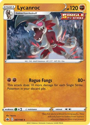 Lycanroc 087  - Holofoil - Holo Rare