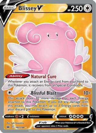 Blissey V (182/198) [Épée et Bouclier : Chilling Reign] 