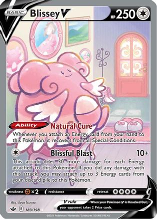 Blissey V (Alternate Full Art) 183  - Holofoil - Ultra Rare