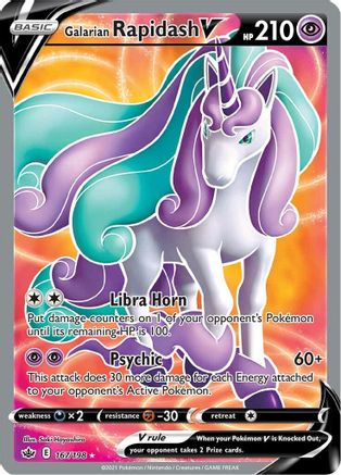 Galarian Rapidash V (Full Art) 167  - Holofoil - Ultra Rare