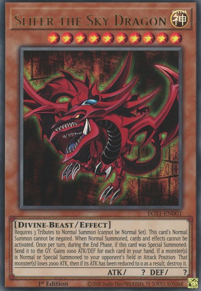 Slifer le dragon du ciel [EGS1-EN001] Ultra rare 
