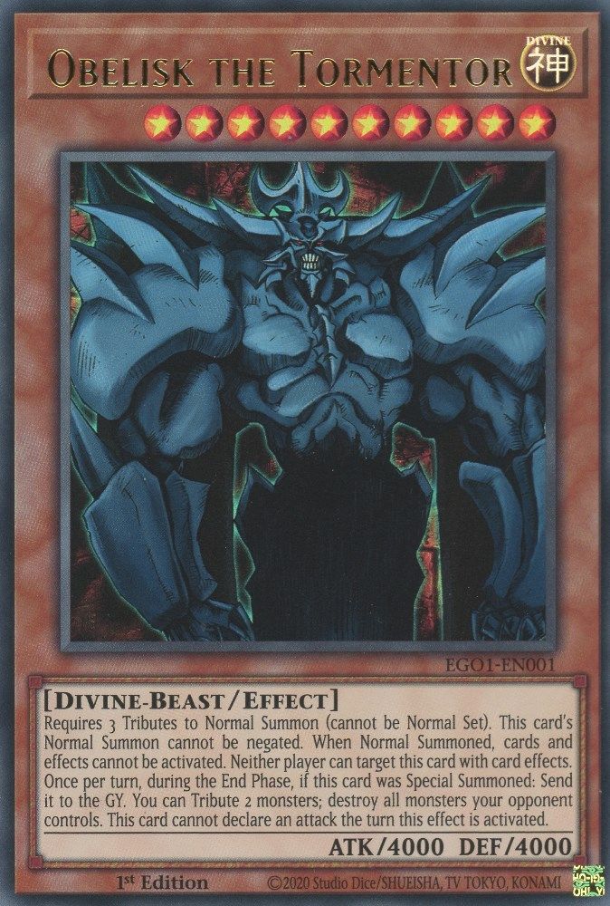 Obelisk the Tormentor (EGO1-EN001) - Ultra Rare