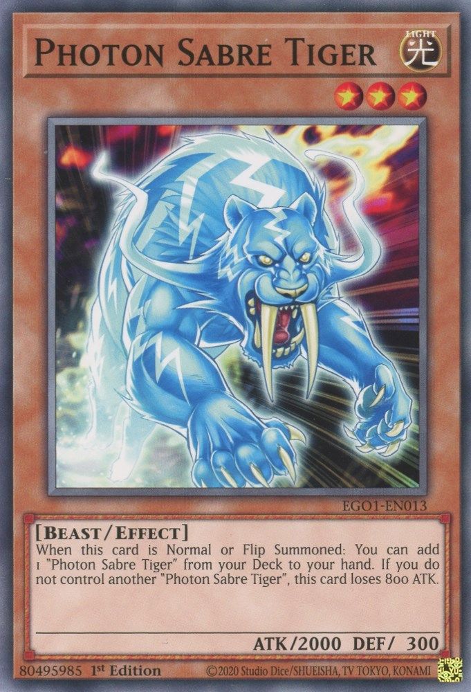 Photon Sabre Tiger (EGO1-EN013) - Common