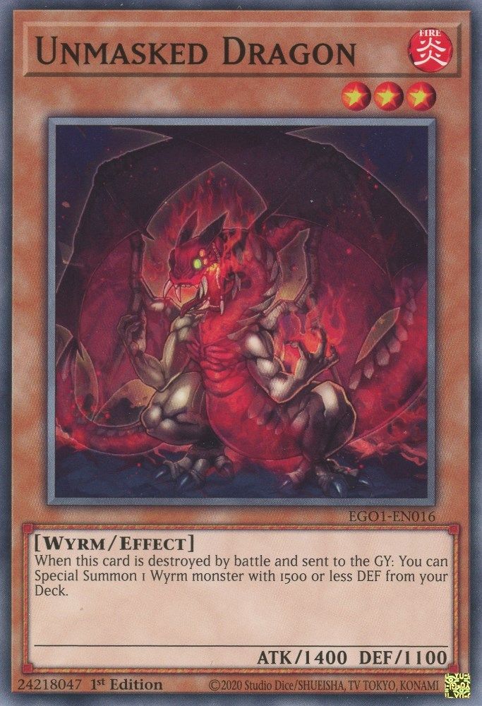 Unmasked Dragon (EGO1-EN016) - Common