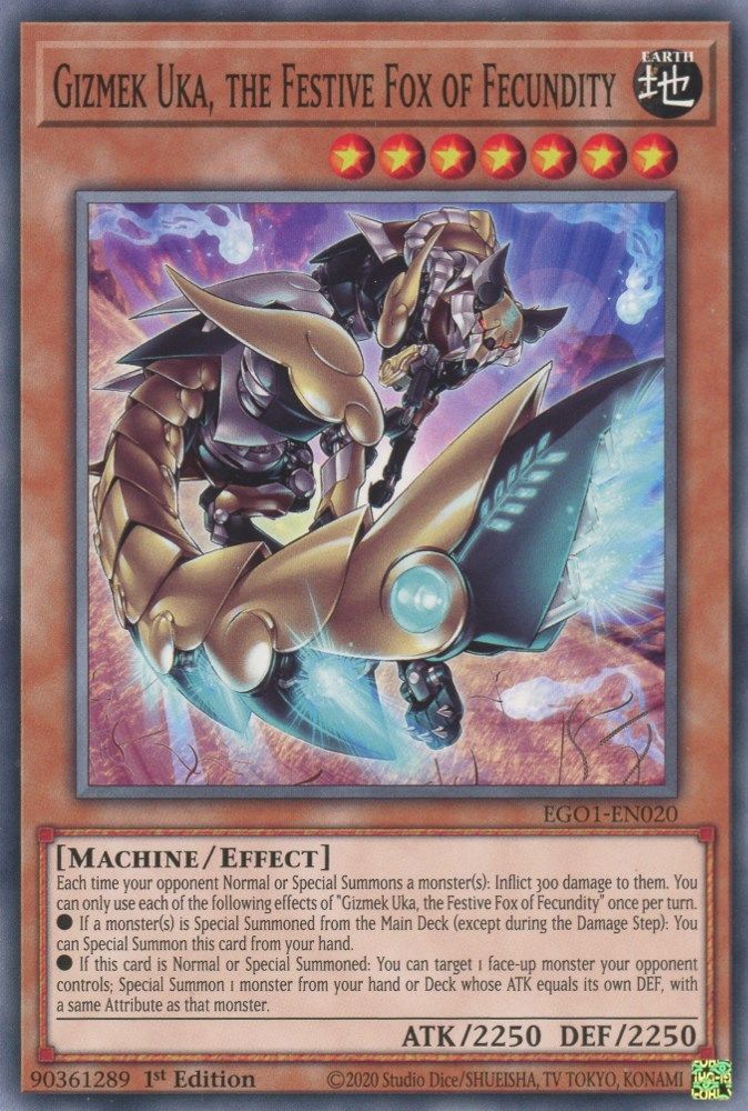 Gizmek Uka, the Festive Fox of Fecundity (EGO1-EN020) - Common