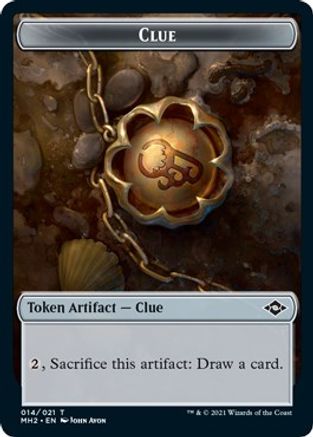 Clue (014) // Goblin Double-Sided Token (MH2-14 // 8) - Modern Horizons 2 Foil