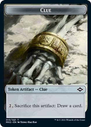 Clue (015) // Thopter Double-Sided Token (MH2-15 // 19) - Modern Horizons 2 Foil