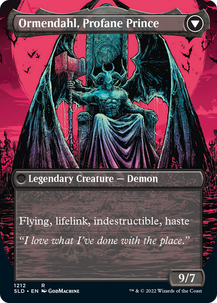 Abbaye de Westvale // Ormendahl, Profane Prince (Display Commander) (Borderless) [Secret Lair: From Cute to Brute] 