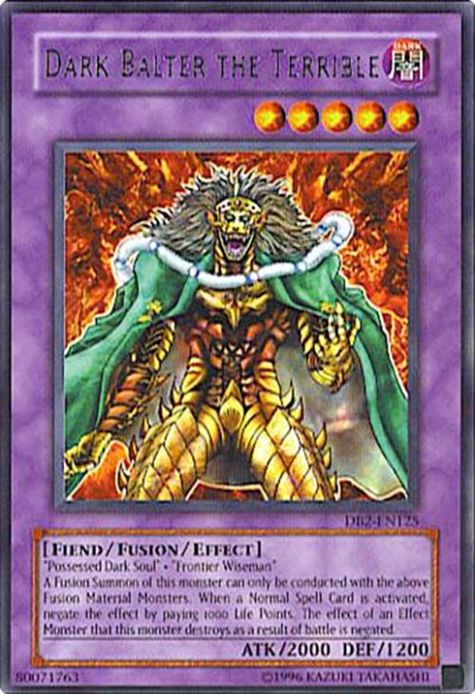 Dark Balter le Terrible [DB2-EN125] Rare 