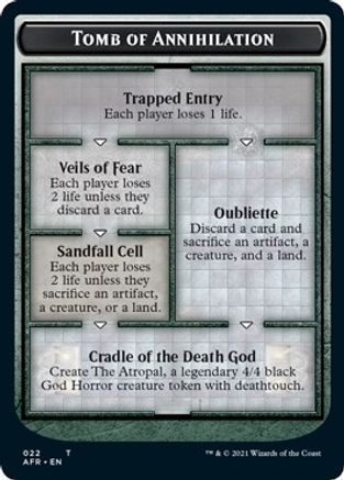 Tomb of Annihilation // The Atropal Double-Sided Token (AFR-22 // 5) - Adventures in the Forgotten Realms Foil