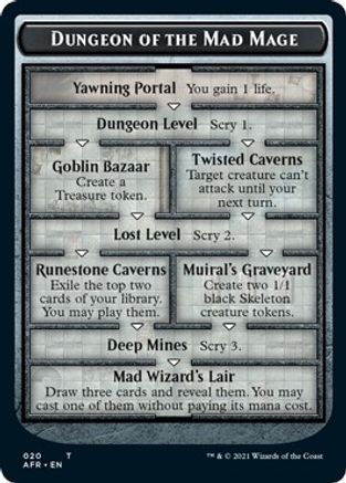 Dungeon of the Mad Mage // Goblin Double-Sided Token (AFR-20 // 12) - Adventures in the Forgotten Realms Foil