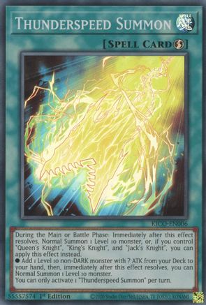 Thunderspeed Summon (Super Rare) [KICO-EN006] Super Rare