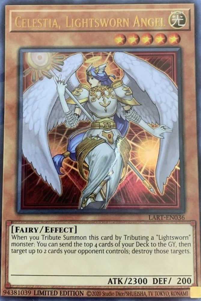 Celestia, Ange Seigneur Lumière [LART-EN036] Ultra Rare 