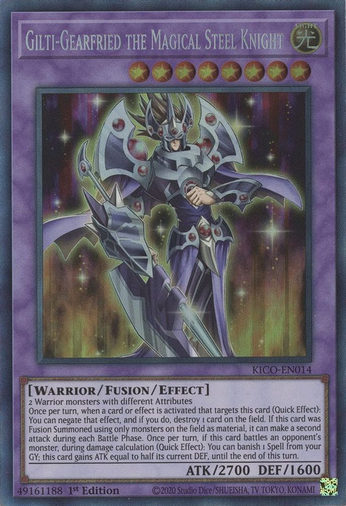 Gilti-Gearfried the Magical Steel Knight (CR) (KICO-EN014) - Collector's Rare