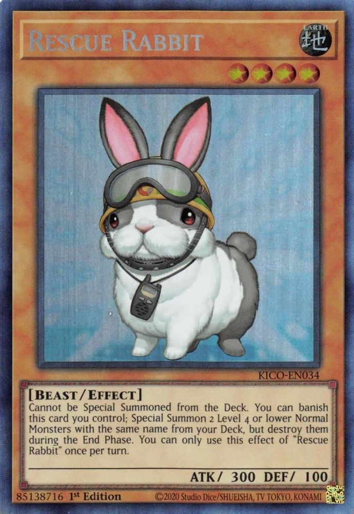 Rescue Rabbit (CR) (KICO-EN034) - Collector's Rare