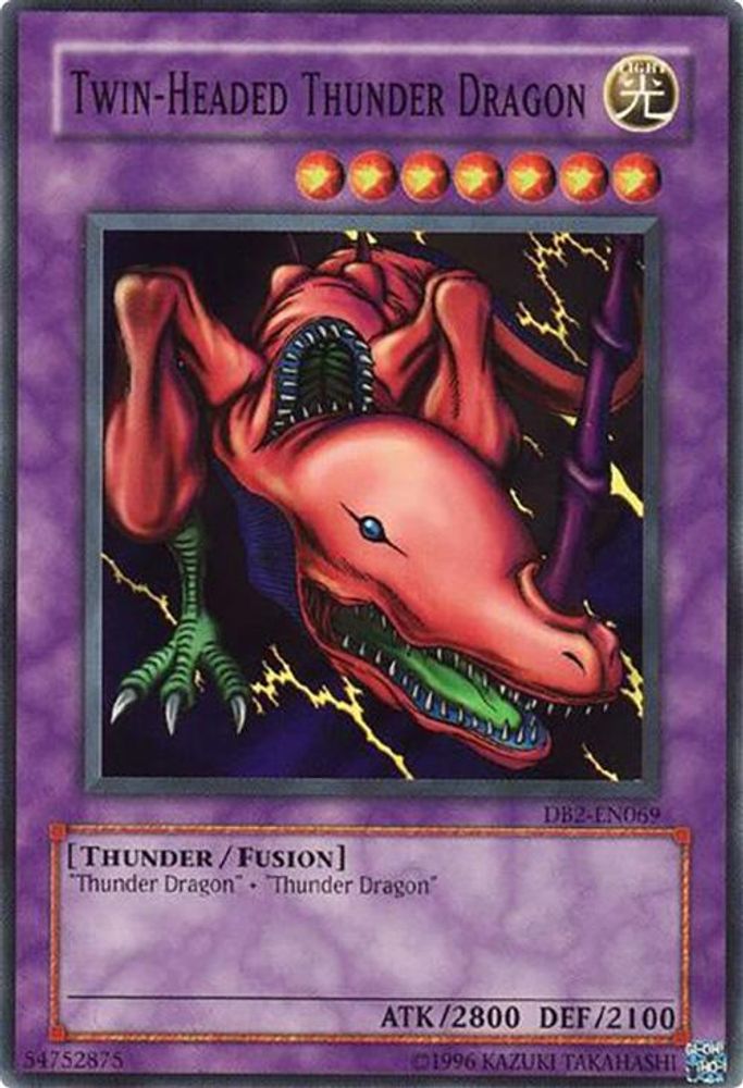 Twin-Headed Thunder Dragon (DB2-EN069) - Common