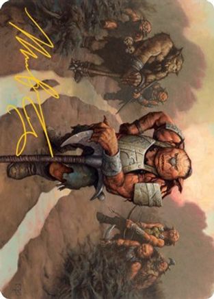 Hobgoblin Bandit Lord Art Card (Gold-Stamped Signature) (ASAFR-030) - Art Series: Adventures in the Forgotten Realms