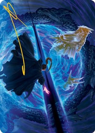 Bar the Gate Art Card (Gold-Stamped Signature) (ASAFR-045) - Art Series: Adventures in the Forgotten Realms