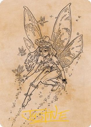 Pixie Guide (Showcase) Art Card (Gold-Stamped Signature) (ASAFR-078) - Art Series: Adventures in the Forgotten Realms