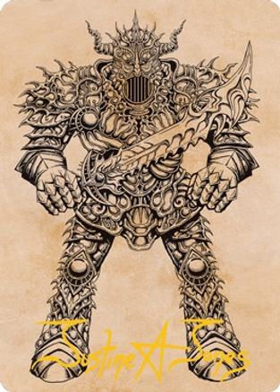 Iron Golem (Showcase) Art Card (Gold-Stamped Signature) (ASAFR-080) - Art Series: Adventures in the Forgotten Realms