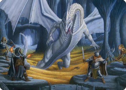 Cave of the Frost Dragon Art Card (ASAFR-046) - Art Series: Adventures in the Forgotten Realms