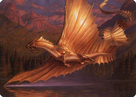 Adult Gold Dragon Art Card (ASAFR-058) - Art Series: Adventures in the Forgotten Realms