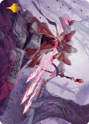 Magic Missile Art Card (Gold-Stamped) (ASAFR-048) - Art Series: Adventures in the Forgotten Realms