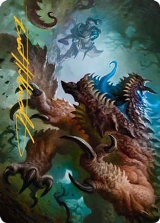 Basilisk Art Card (Gold-Stamped Signature) (ASAFR-009) - Art Series: Adventures in the Forgotten Realms