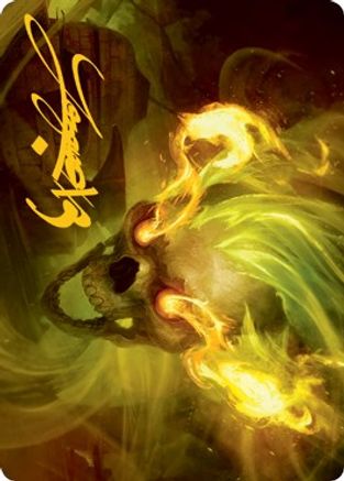 Flameskull Art Card (Gold-Stamped Signature) (ASAFR-014) - Art Series: Adventures in the Forgotten Realms