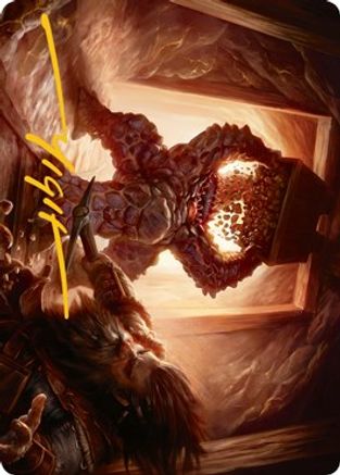 Xorn Art Card (Gold-Stamped Signature) (ASAFR-023) - Art Series: Adventures in the Forgotten Realms