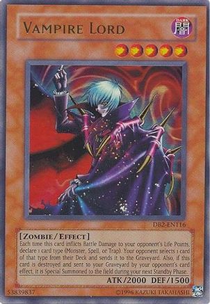 Seigneur Vampire [DB2-EN116] Ultra Rare 