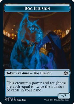 Dog Illusion // Vecna Double-Sided Token (AFR-3 // 8) - Adventures in the Forgotten Realms Foil