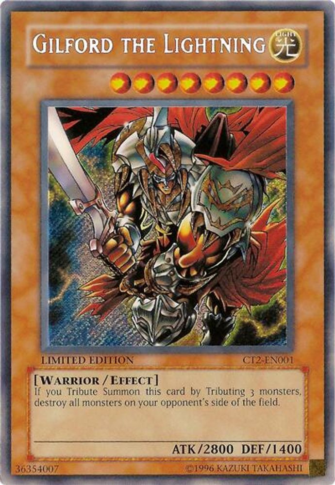 Gilford the Lightning (CT2-EN001) - Secret Rare