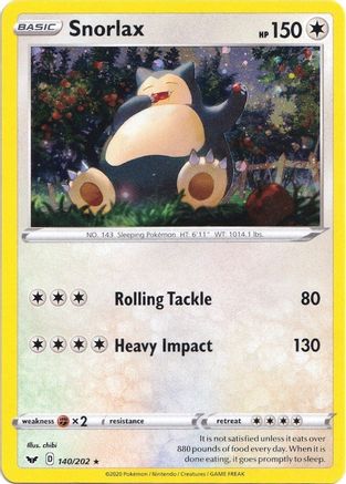 Snorlax (Cosmos Holo) 140/202  - Holofoil - Promo