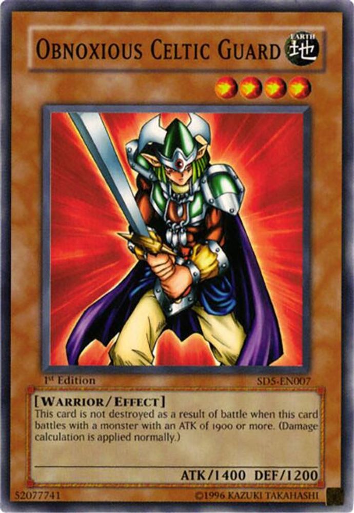 Obnoxious Celtic Guard (SD5-EN007) - Common
