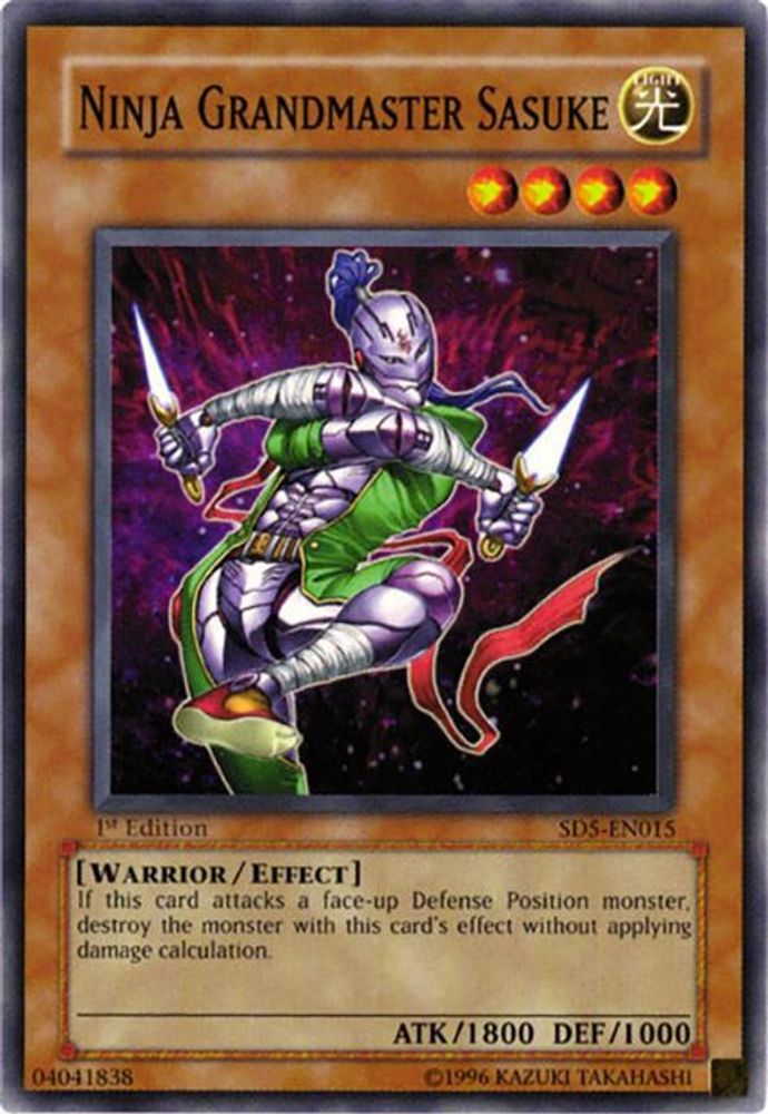 Ninja Grandmaster Sasuke (SD5-EN015) - Common