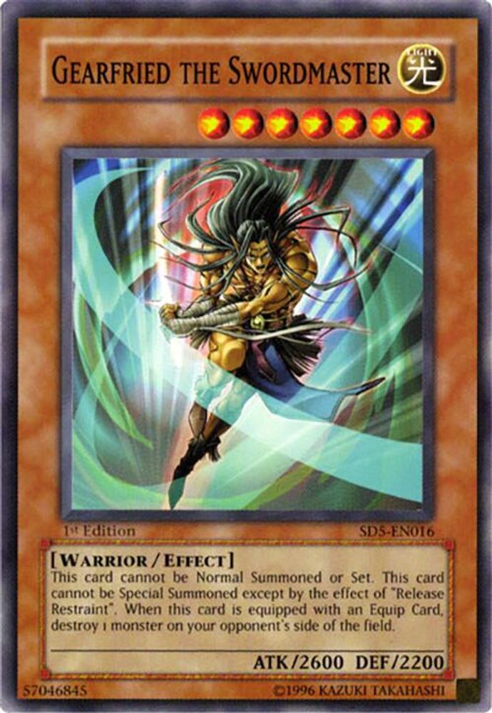 Gearfried the Swordmaster (SD5-EN016) - Common