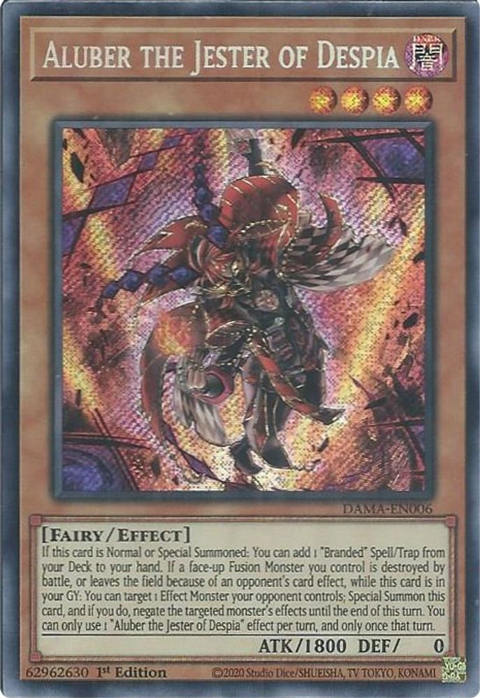 Aluber le bouffon de Despia [DAMA-EN006] Secret Rare 