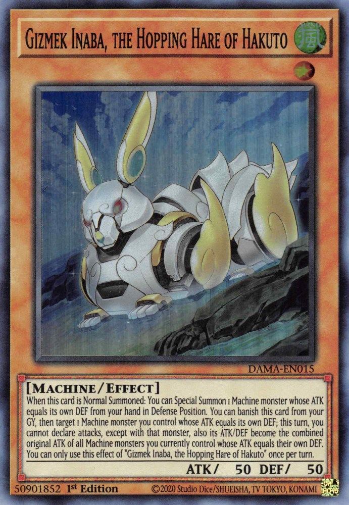 Gizmek Inaba, the Hopping Hare of Hakuto (DAMA-EN015) - Super Rare