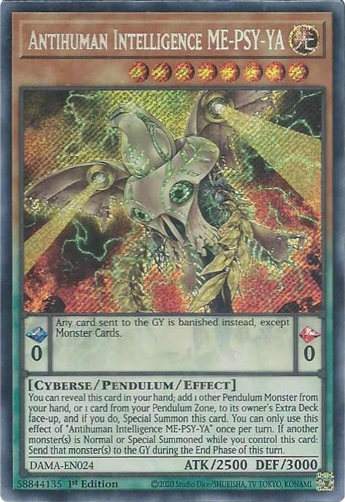 Antihuman Intelligence ME-PSY-YA (DAMA-EN024) - Secret Rare