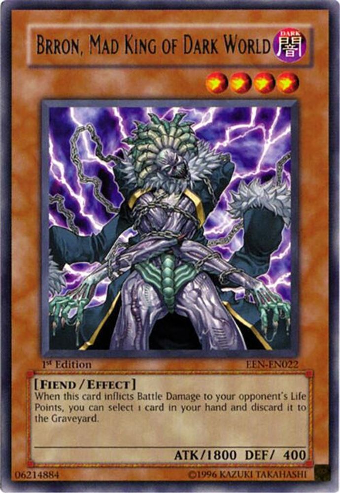Brron, Mad King of Dark World (EEN-EN022) - Rare