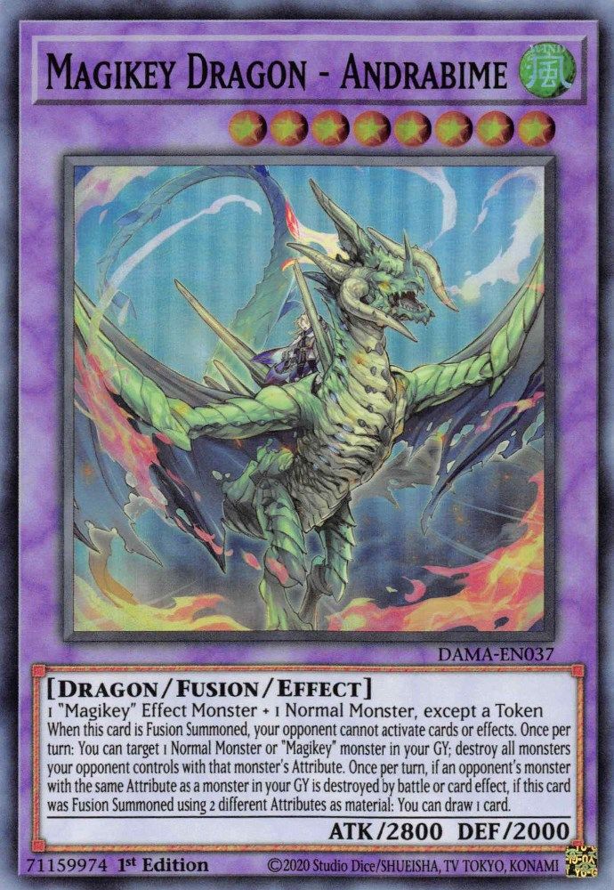 Magikey Dragon - Andrabime (DAMA-EN037) - Super Rare