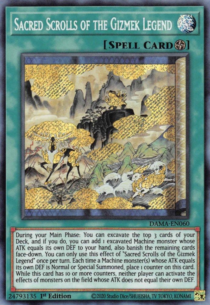 Parchemins sacrés de la légende Gizmek [DAMA-EN060] Secret Rare 