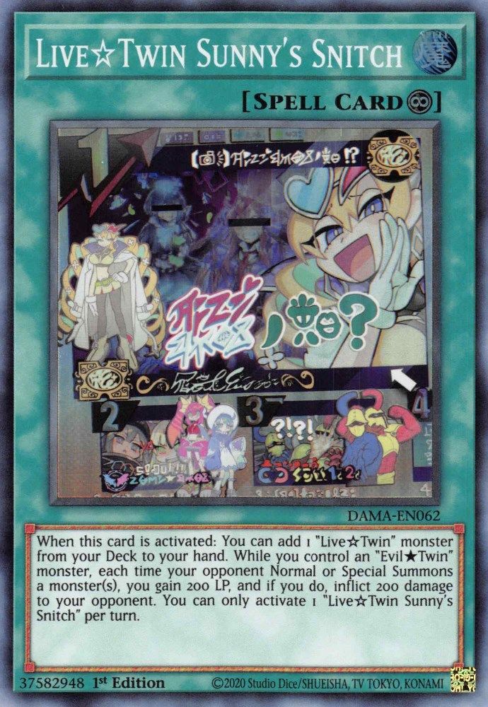 Live Twin Sunny's Snitch (DAMA-EN062) - Super Rare