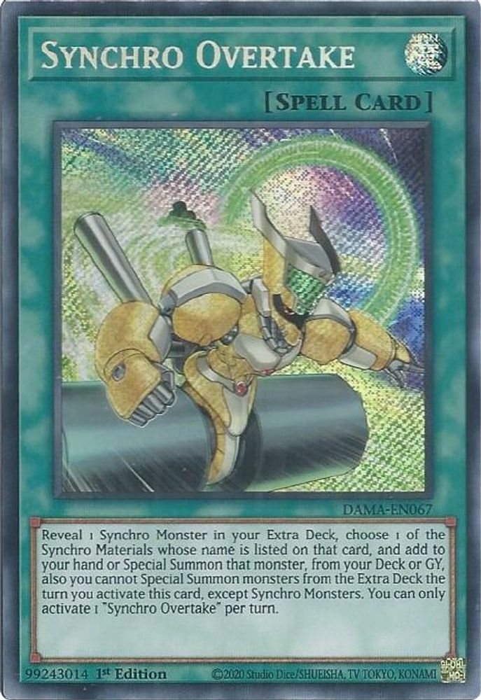 Synchro Overtake (DAMA-EN067) - Secret Rare