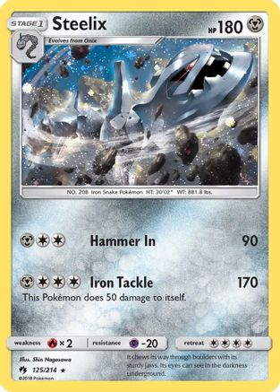 Steelix - 125/214 (Cosmos Holo)/214  - Holofoil - Promo