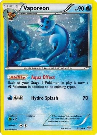Vaporeon (Cosmos Holo) 022/98  - Holofoil - Promo