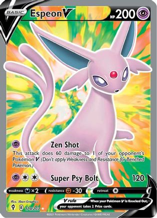 Espeon V (Full Art) 179  - Holofoil - Ultra Rare
