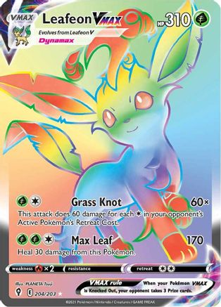 Leafeon VMAX (Secret) 204  - Holofoil - Secret Rare
