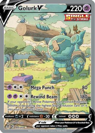 Golurk V (Alternate Full Art) 182  - Holofoil - Ultra Rare